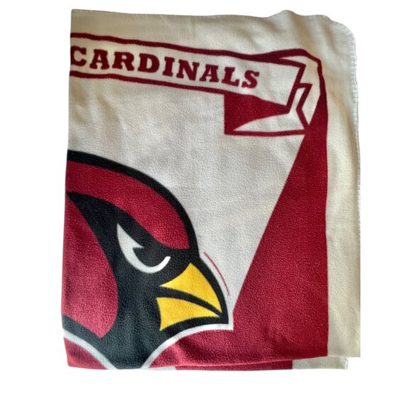 Arizona Cardinals NFL Fleece Throw Blanket Red White Soft Plush 64 X53 Northwest - Picture 3 of 9